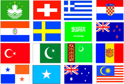 各种型号国旗，信号旗